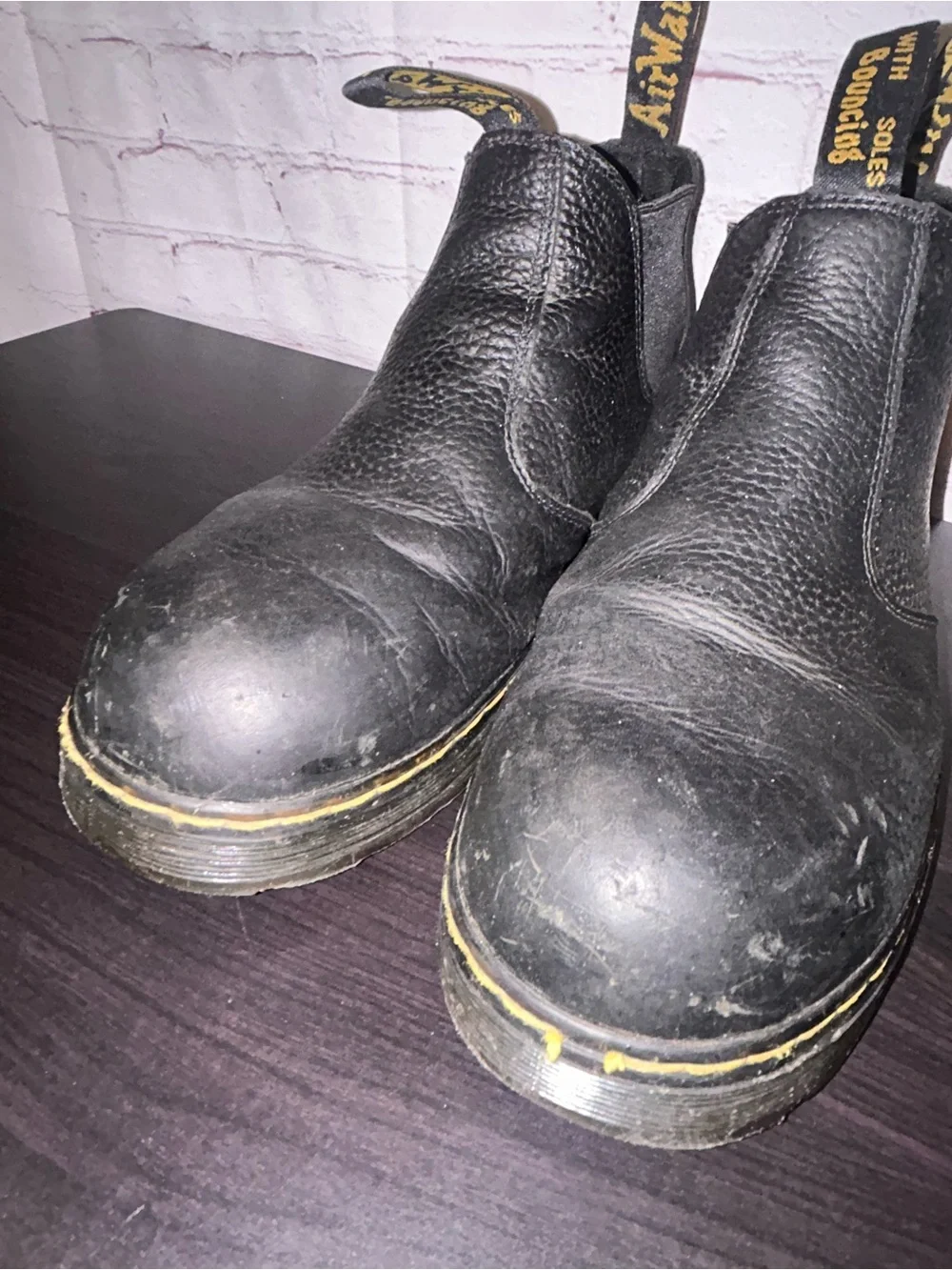 Dr. Martens RIVET STEEL TOE CHELSEA WORK BOOTS men’s size 11